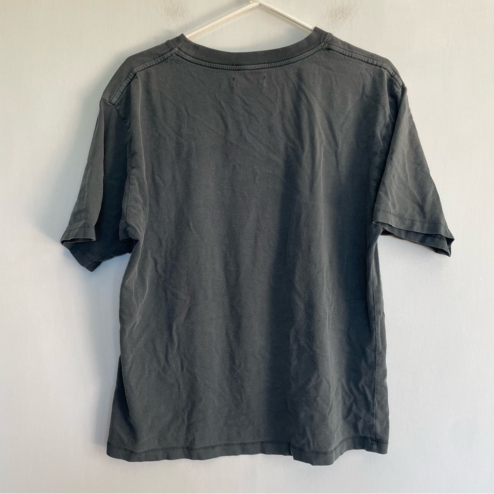 Anine Bing Gray Glitter Tee Shirt Short Sleeve Top Charcoal Unisex Large L - Picture 3 of 12